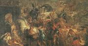 RUBENS, Pieter Pauwel Triumphal Entry of Henry IV into Paris oil